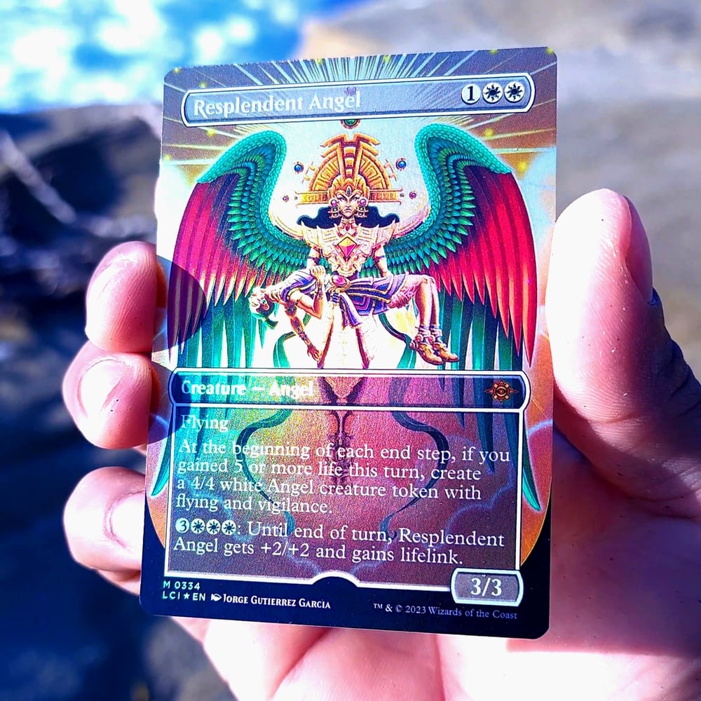 Image of  "RESPLENDENT ANGEL" HOLOGRAPHIC MGT CARD 