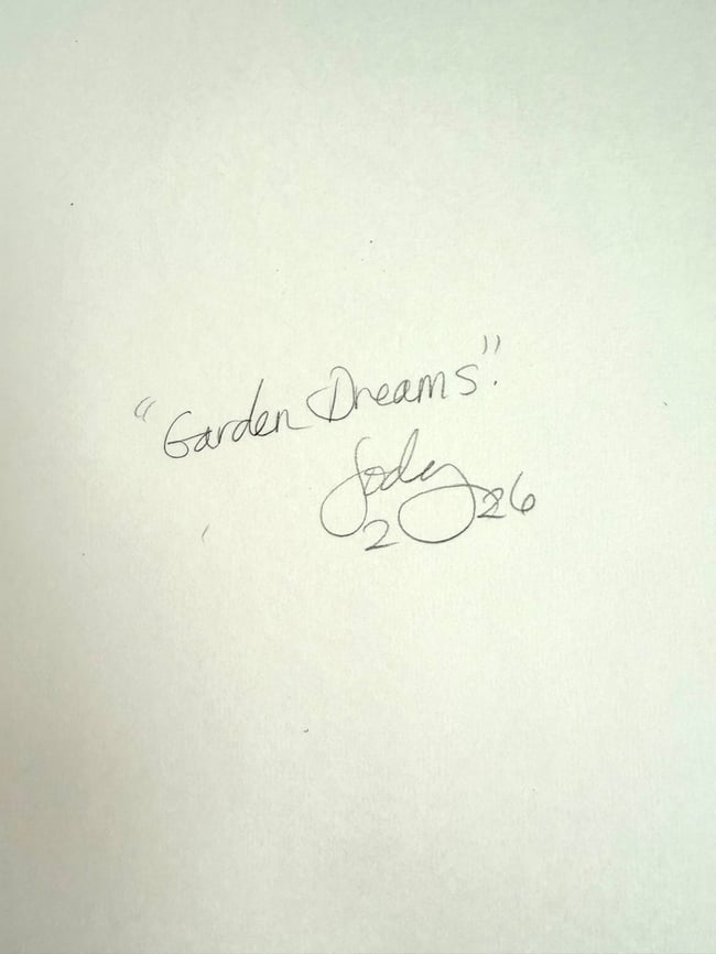 Garden Dreams. Original 9x12 paper painting