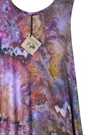 Image 3 of XXL Jersey Knit Pocket Tank Dress in Earthy Watercolors Ice Dye