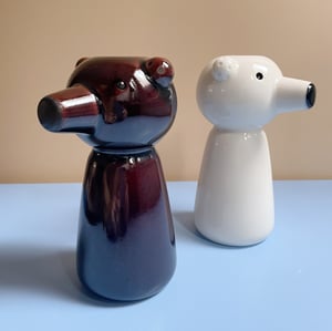 Image of Brown Bear - candelstick holder