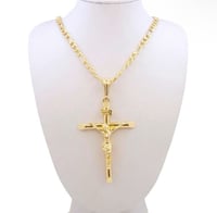 Image 1 of Men cross pendant necklace