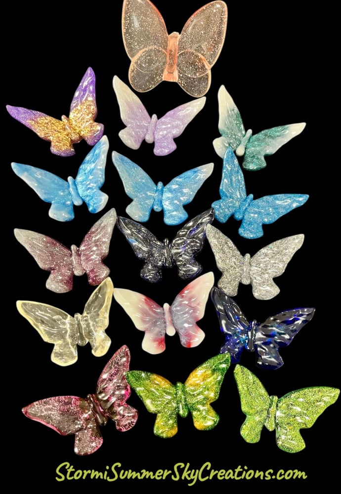 Image of Water ripple Butterflies magnets