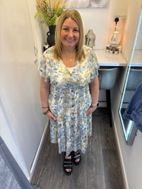 Image 1 of Jolie Angel Sleeve Midi Dress