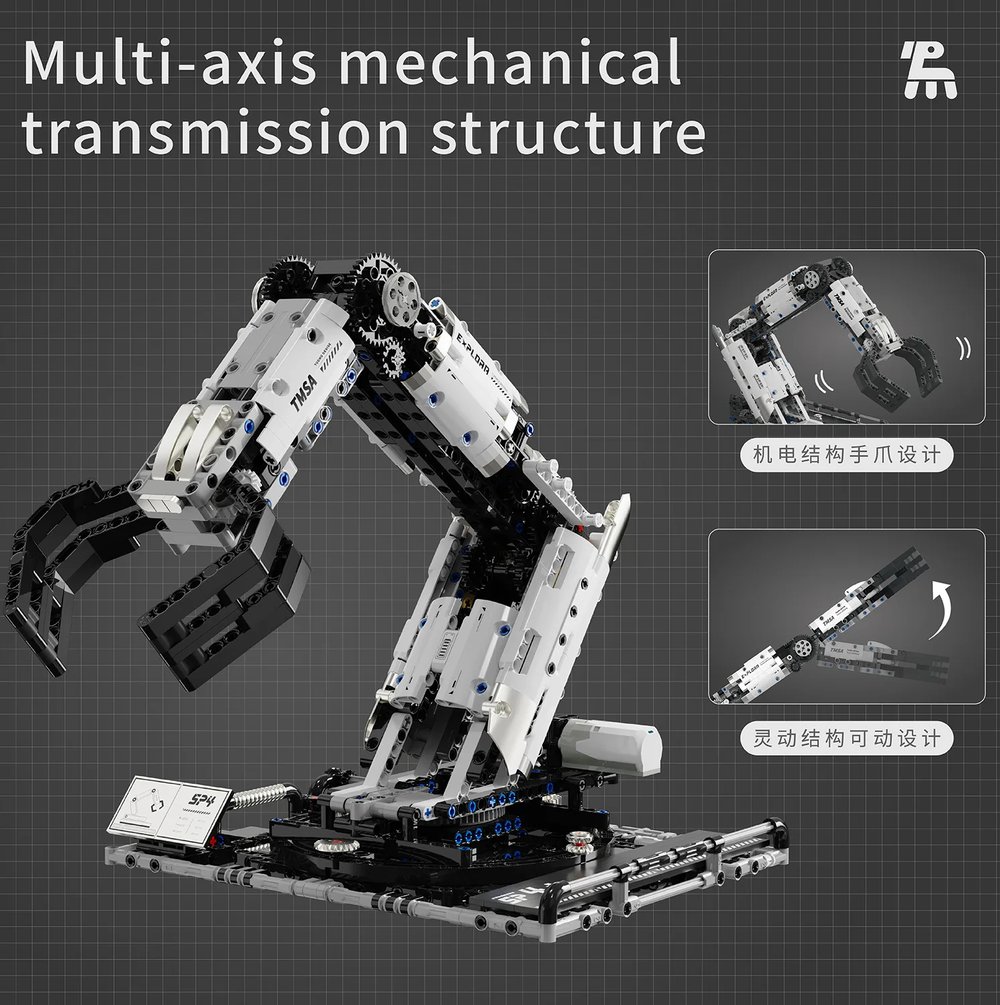 Image of IN STOCK T2007 Technical Programming the Robotic Arm Building Blocks Bricks Assembling Model Toys fo