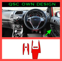 X2 Ford Fiesta Window Switch Surround Overlay Stickers 