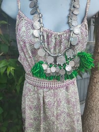 Image 6 of PEFKOS MAXI DRESS Cream maroon- Sise 10-18 uk copy