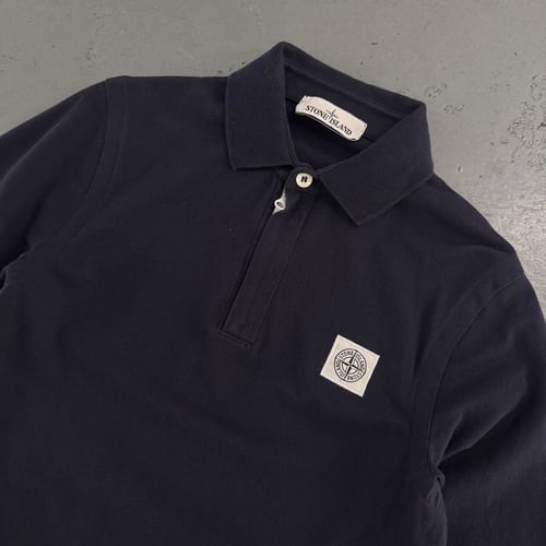 Image of SS 2017 Stone Island long sleeve polo shirt, size small