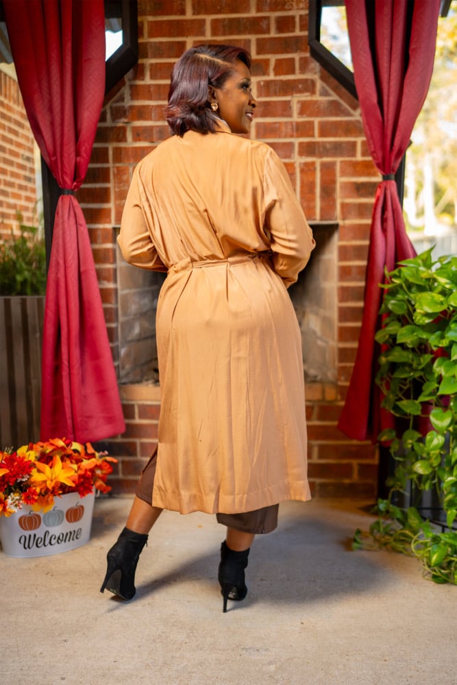 Image of Trench Duster w/Waist Tie