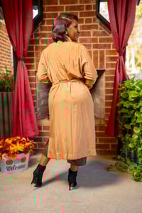 Image 3 of Trench Duster w/Waist Tie