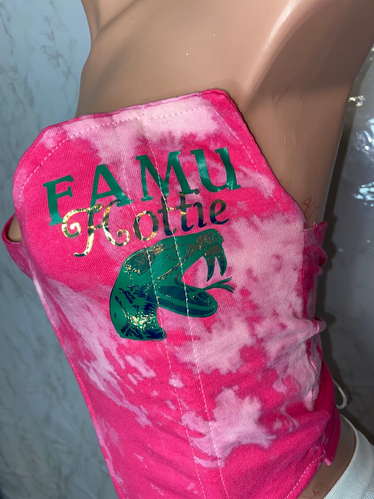 Image of Pink Rattler Corset Top