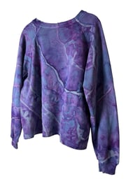 Image 7 of *IRREGULAR* S 100% Cotton French Terry Sweatsuit Set in Purple Haze Geode Ice Dye