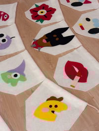 Image 2 of CUSTOM FELT FLAG BANNER 