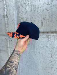 Image 4 of NAVY ORANGE DETRIOT TIGERS CUSTOM FITTED CAP