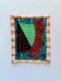 Image 4 of Scraps No. 13 - Tiny hand sewn art quilt