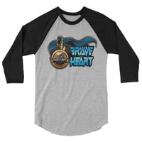 Image 5 of "BRAVE HEART" 3/4 SLEEVE SHIRT