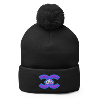 Image 2 of Double C Apex Pom-Pom Beanie