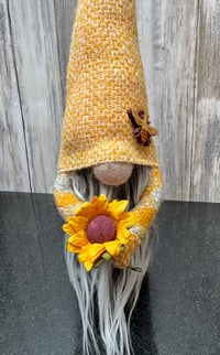 Image 5 of Harris Tweed Wee Sunflower Gnome