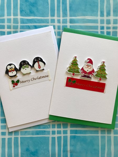 Image of Penguins and Santa