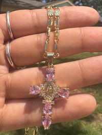 Image 1 of Pink Virgensita necklace