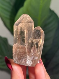 Image 3 of SELF STANDING NATURAL TRIPLET SMOKEY QUARTZ POINT -BRAZIL- N
