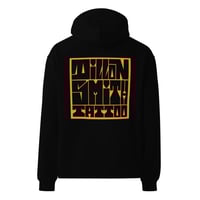 Image 2 of Dillon Smith Tattoo Box Logo Printed Oversized Hoodie - Black