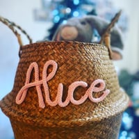 Image 1 of Personalised Seagrass Basket 