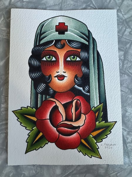 Image of 5x7 original painting 