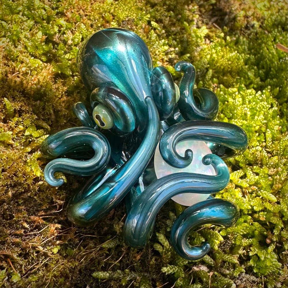 Image of Opal Trap Octopus Pendant 