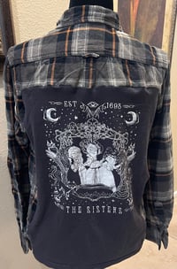 Vintage Green/Black/Orange Flannel Hocus Pocus