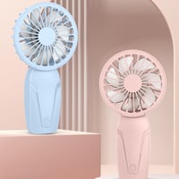 Image 1 of Portable Handheld Small Fan ABS Lightweight Cute Appearance USB Rechargeable Mini Fan For On Go Cool