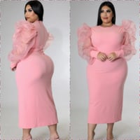 So pink dress