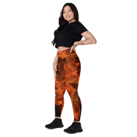 Image 1 of Leggings with pockets (Solar Flare)