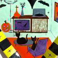 Image 2 of Halloween Room Heart Plate