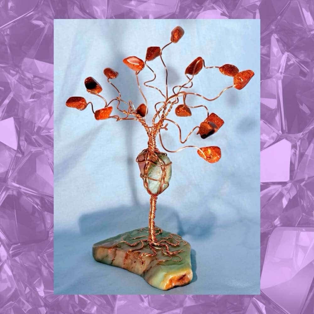 Image of Red Goldstone Crystal Tree