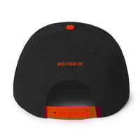 Image 2 of Embroidered Orange Mic Snap Back