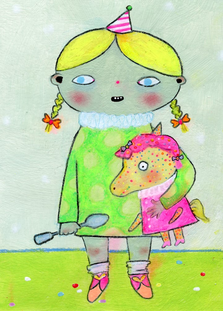 Image of Girl with Unicorn 