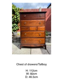 DEPOSIT for a Pair of Stag Minstrel Tallboy/Chest Of Drawers