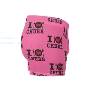 Image of I Love C.H.U.B.B. - Boxer Briefs (Brilliant Rose Pink)