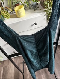 Image 5 of Green metallic dress 