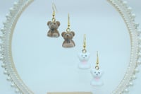 Image 5 of Fuzzy Bear Earrings 