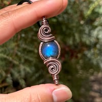 Image 1 of Double Bail Blue Labradorite Pendant 💙