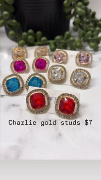 Charlie gold studs