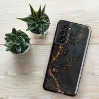 Image 22 of Gold and Black Tattered Texture Gnarled Roots Goth Inspired Tough case for Samsung®