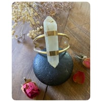 Image 2 of Large Double Terminated Iron Stained Quartz Cuff  