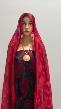 Image 1 of Dirac Farsawi with new gabasar/scarve  maroon/redish