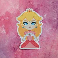Peach sticker