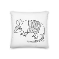 Image 1 of Premium Pillow 18x18 ARMADILLO