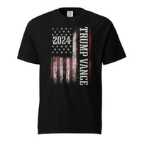 Image 4 of Trump Vance 2024 Flag - Comfort Colors Unisex garment-dyed heavyweight t-shirt