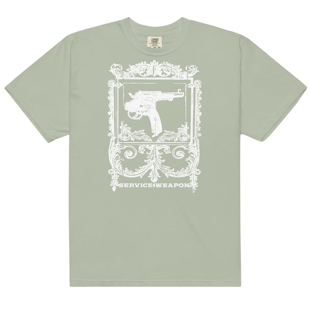 Service weapon heavyweight t-shirt