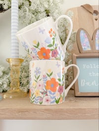 Image 1 of Country Flowers Mugs ( Set of 2 )